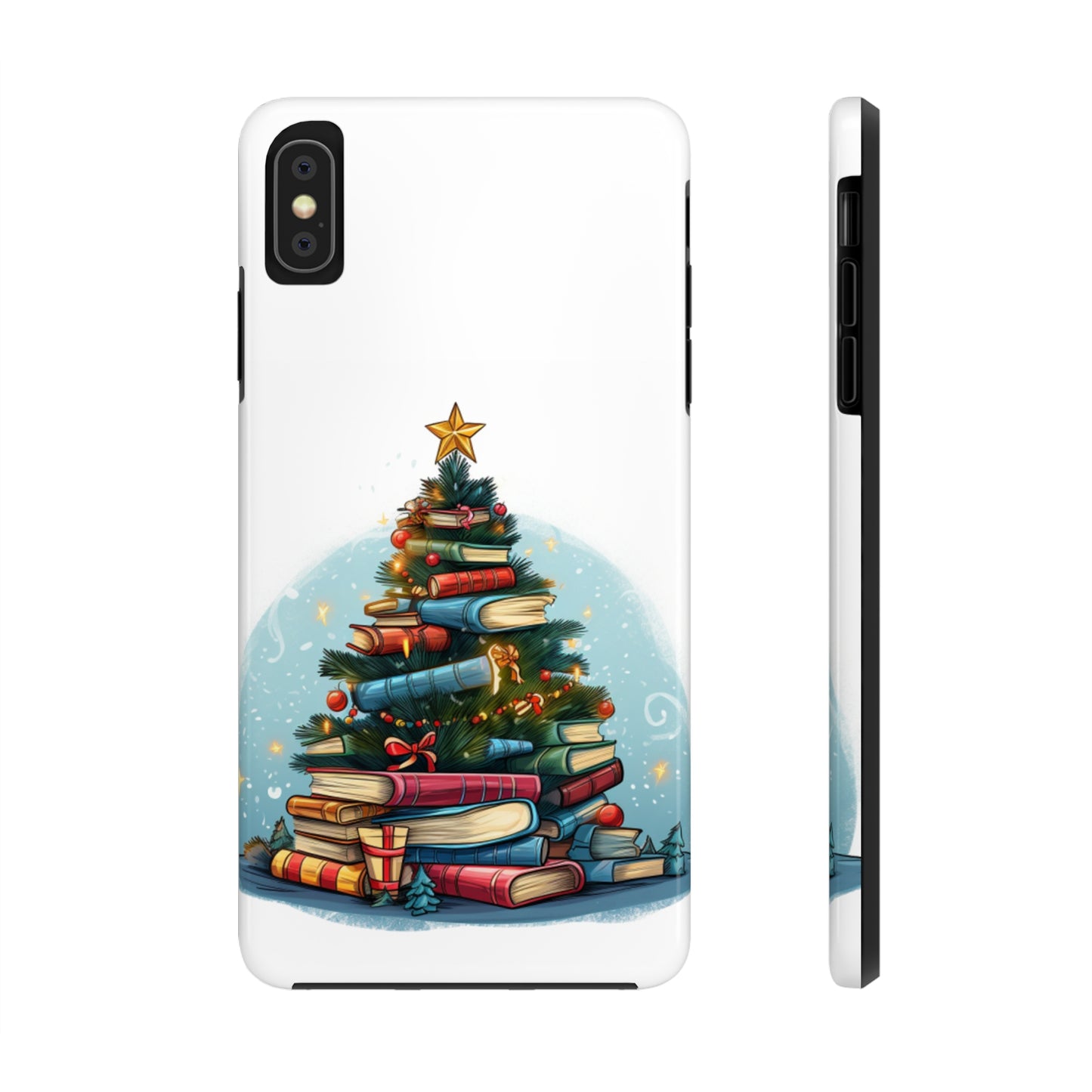 Book Lover Christmas Tree, Gift For Readers - Tough Phone Cases