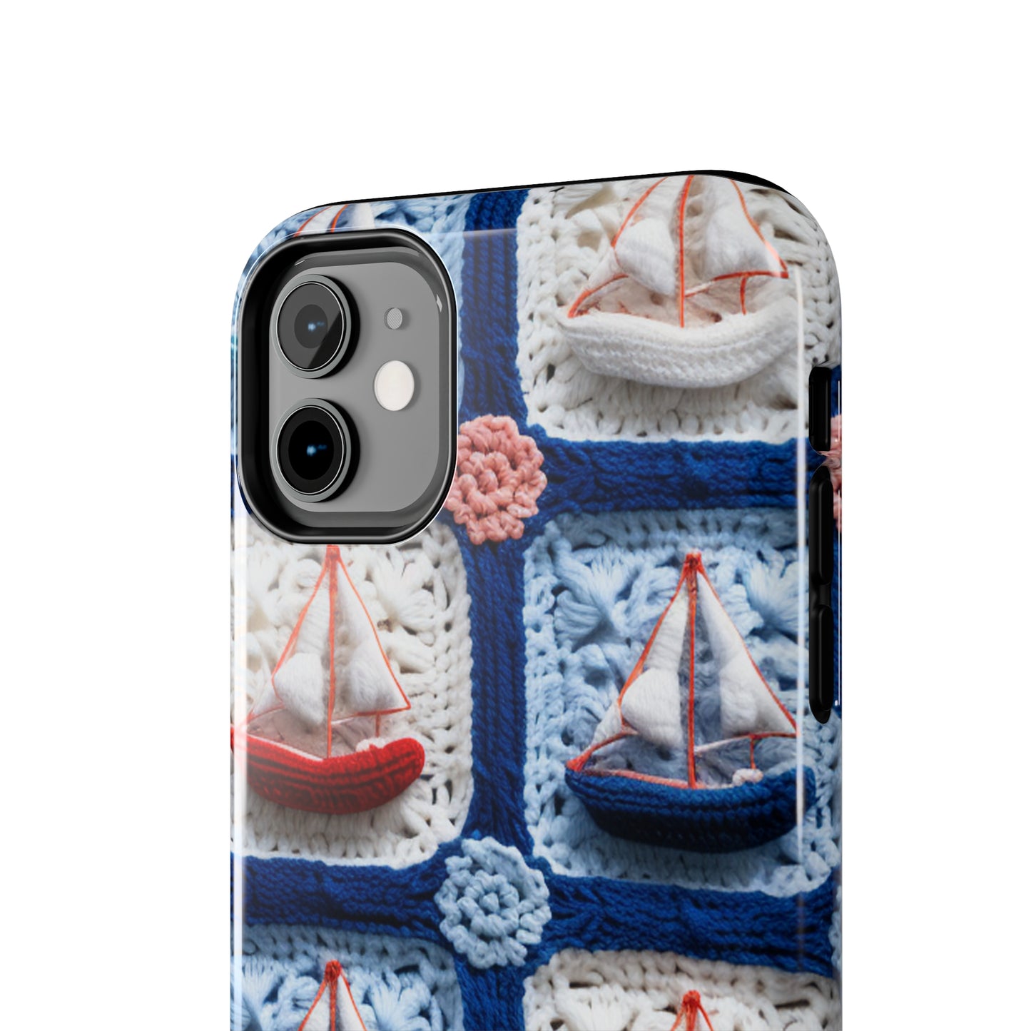 Crochet Boat Ship Sea Vessel Ocean Beach Travel Yacht Design - Tough Phone Cases