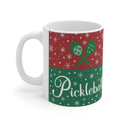 Pickleball Winter - Especial de Navidad - Taza de cerámica 11oz