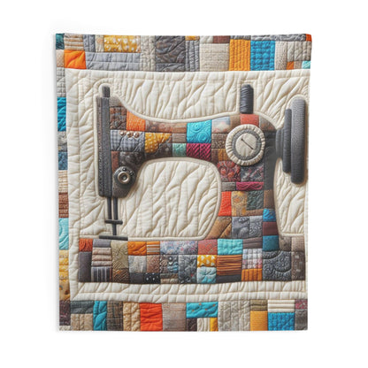 Sewing Machine Quilt Art - Indoor Wall Tapestries