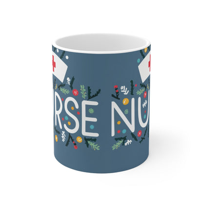 Enfermera Navidad - Taza de Cerámica 11oz 