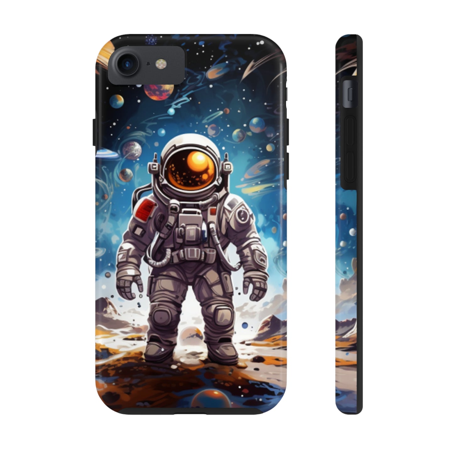 Galactic Voyage: Astronaut Journey in Celestial Star Cosmic Exploration - Tough Phone Cases