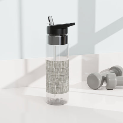 Silver Grey: Denim-Inspired, Contemporary Fabric Design - Kensington Tritan™ Sport Bottle, 20oz