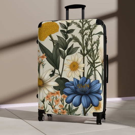 Botanical Illustration Flowers & Plants Design - Suitcase