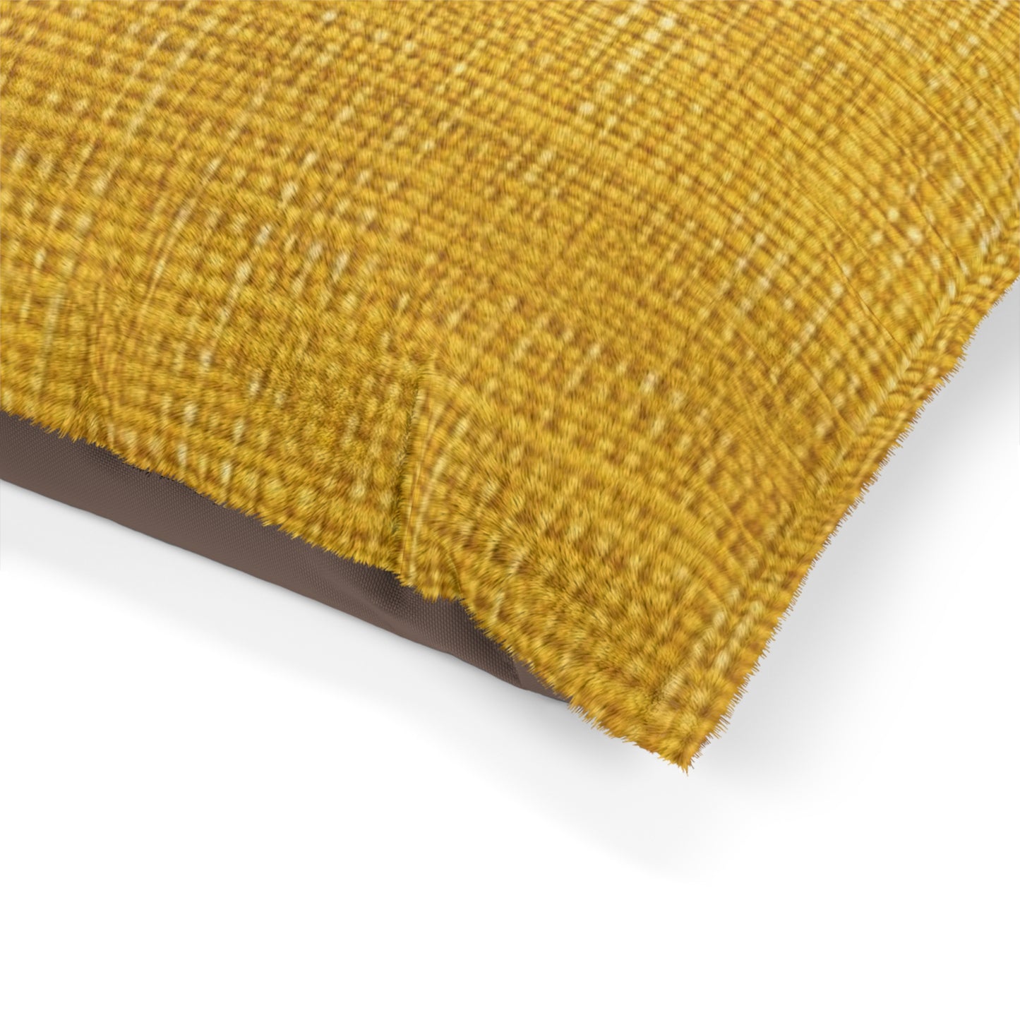 Radiant Sunny Yellow: Denim-Inspired Summer Fabric - Dog & Pet Bed