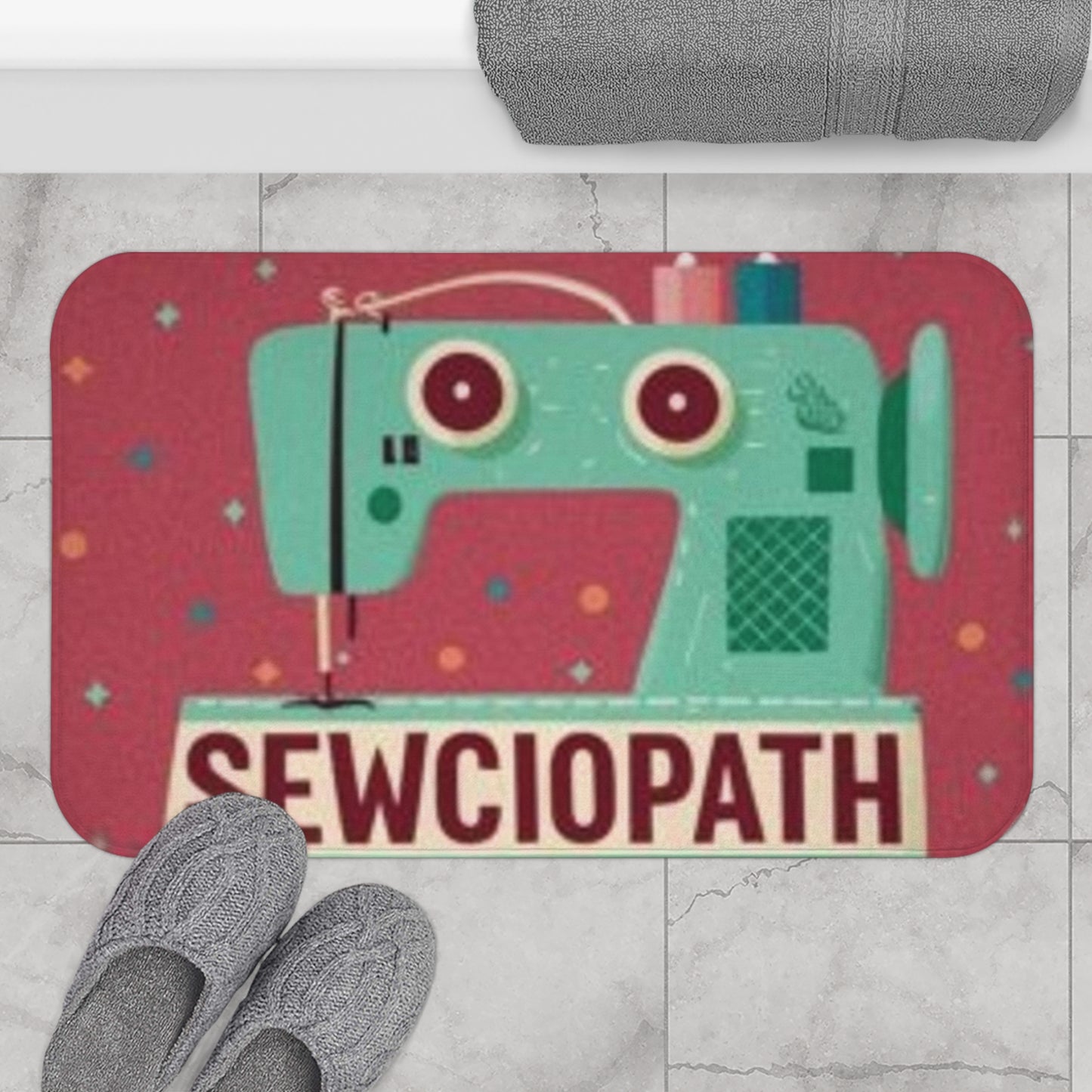 Sewciopath de costura - Alfombra de baño