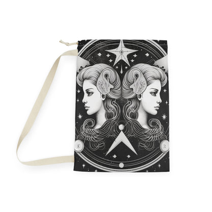 Diseño de gemelos del zodiaco Géminis - Tema de astrología celestial - Bolsa de lavandería