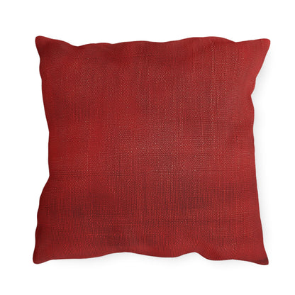 Juicy Red Berry Blast: Denim Fabric Inspired Design - Outdoor Pillows