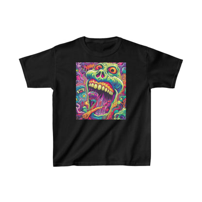 Super trippy and psychedelic Skull, Kids Heavy Cotton™ Tee