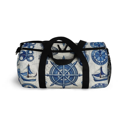 Nautical Theme Art - Anchors, Ropes, Compass Duffel Bag