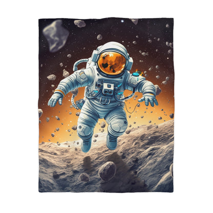 Galactic Adventurer - Celestial Star Art: Deep Space Exploration - Microfiber Duvet Cover