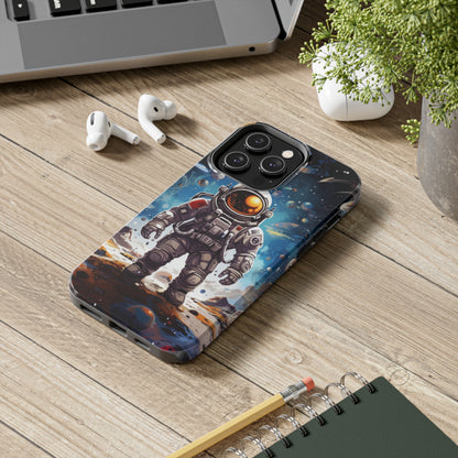 Galactic Voyage: Astronaut Journey in Celestial Star Cosmic Exploration - Tough Phone Cases