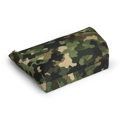 Classic Camo | Camouflage Wrap | Traditional Camo - Accessory Pouch w T-bottom