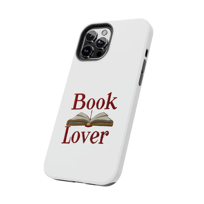 Open Book Embroidery Art: Book Lover Text for Avid Readers - Tough Phone Cases