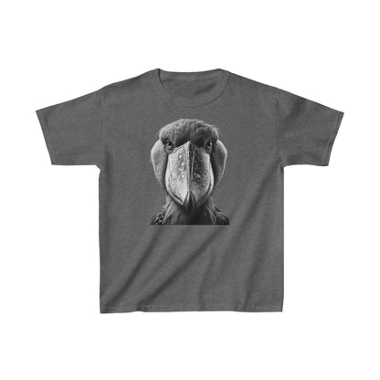 Shoebill Bird, Bird Watch Gift. Kids Heavy Cotton™ Tee