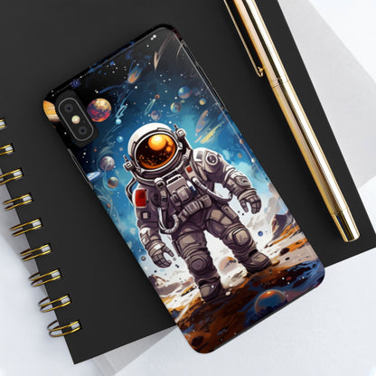 Galactic Voyage: Astronaut Journey in Celestial Star Cosmic Exploration - Tough Phone Cases