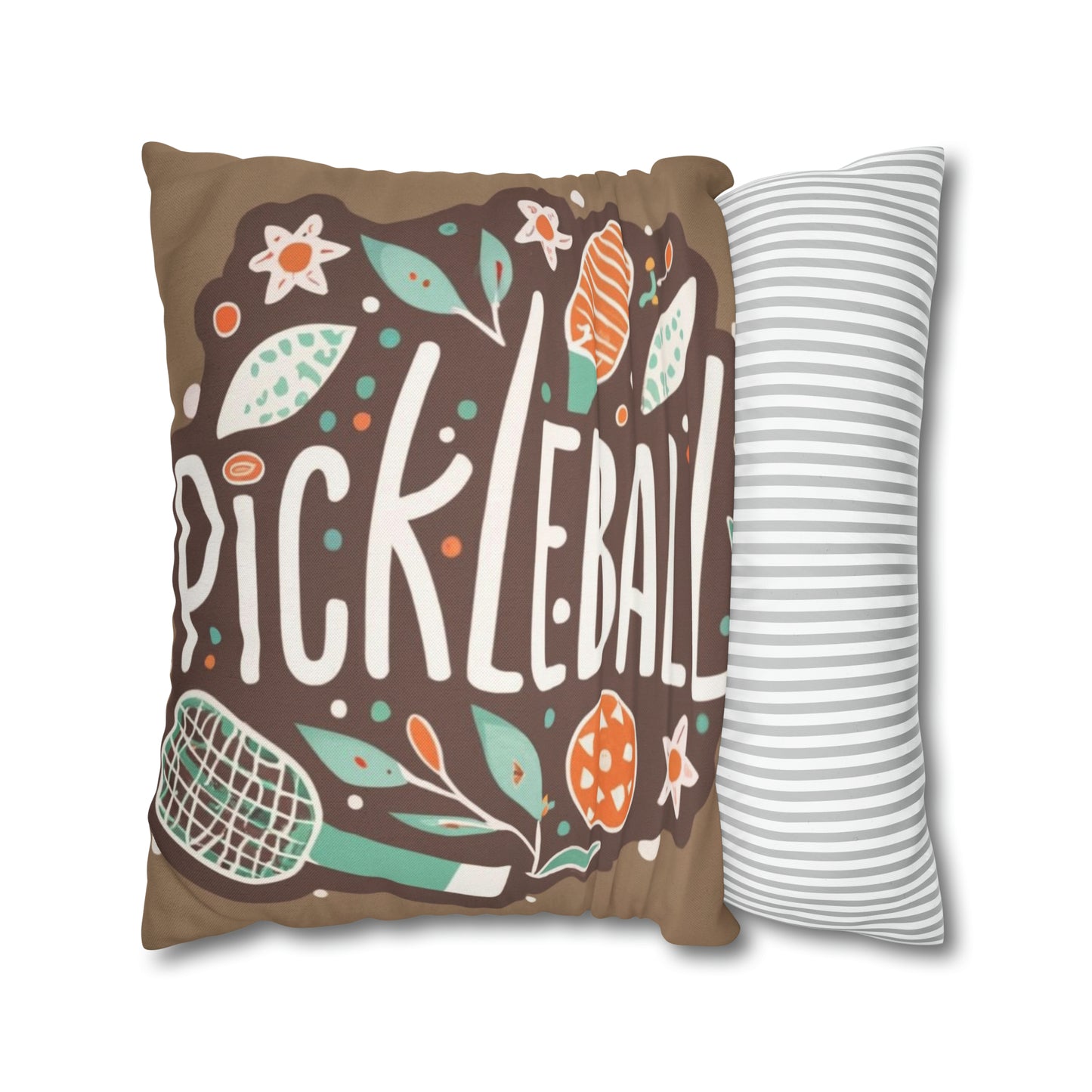 Pickleball Boho Graphic - Sport Gift - Spun Polyester Square Pillow Case