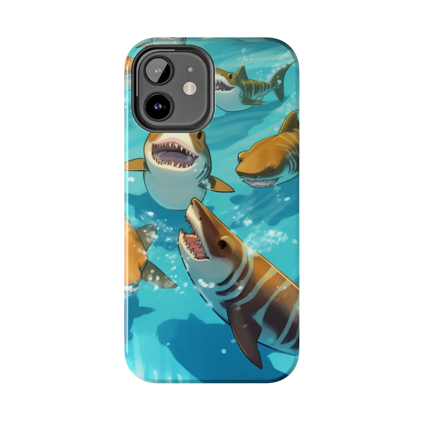 Tiger Shark: Ocean Marine Wildlife - Underwater - Tough Phone Cases