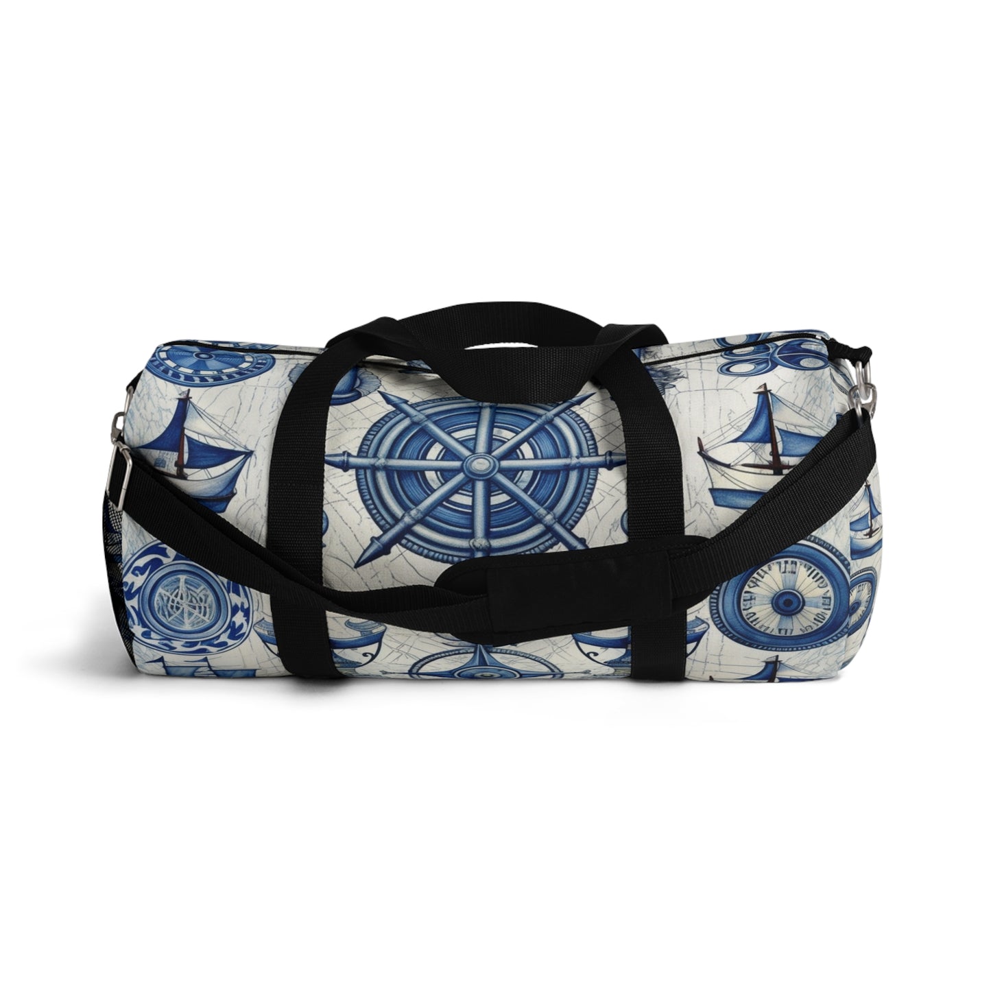 Nautical Theme Art - Anchors, Ropes, Compass Duffel Bag