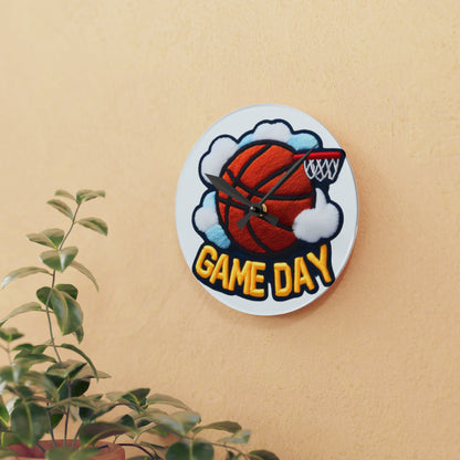 Basketball Game Day - Acrylic Wall Clock