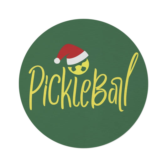 Pickleball Christmas - Round Rug