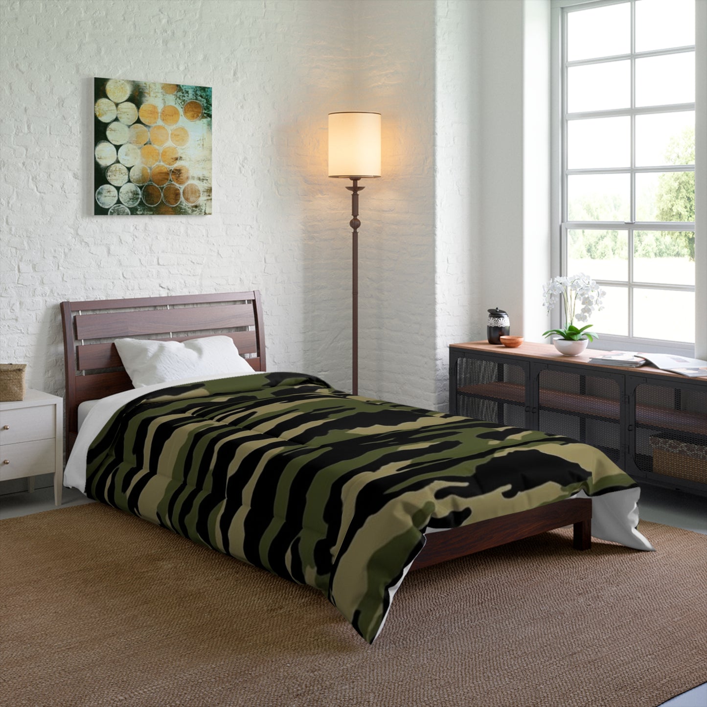 Tiger Stripe Camouflage: Military Style - Comforter