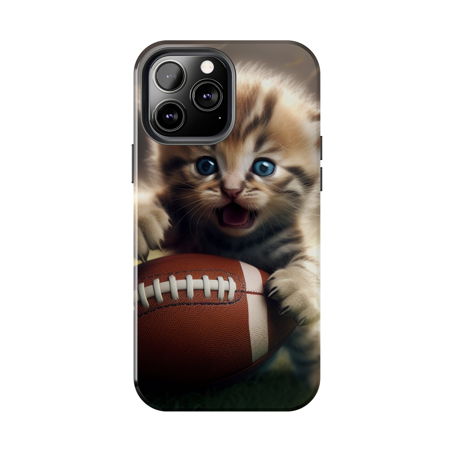 Football Kitten Touchdown: el juego deportivo ganador de Tabby - Estuches resistentes para teléfonos