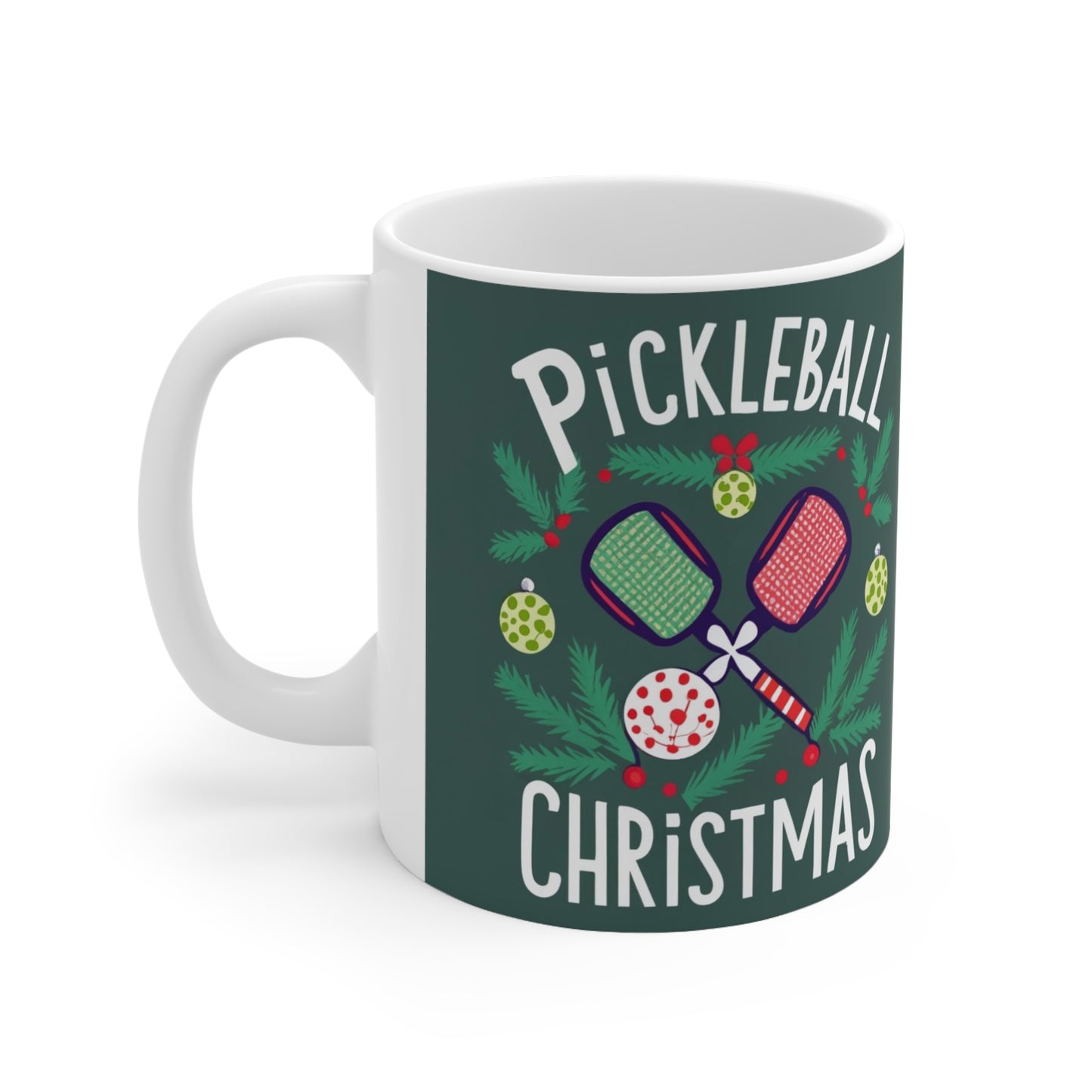 Pickleball Navidad - Taza de Cerámica 11oz 