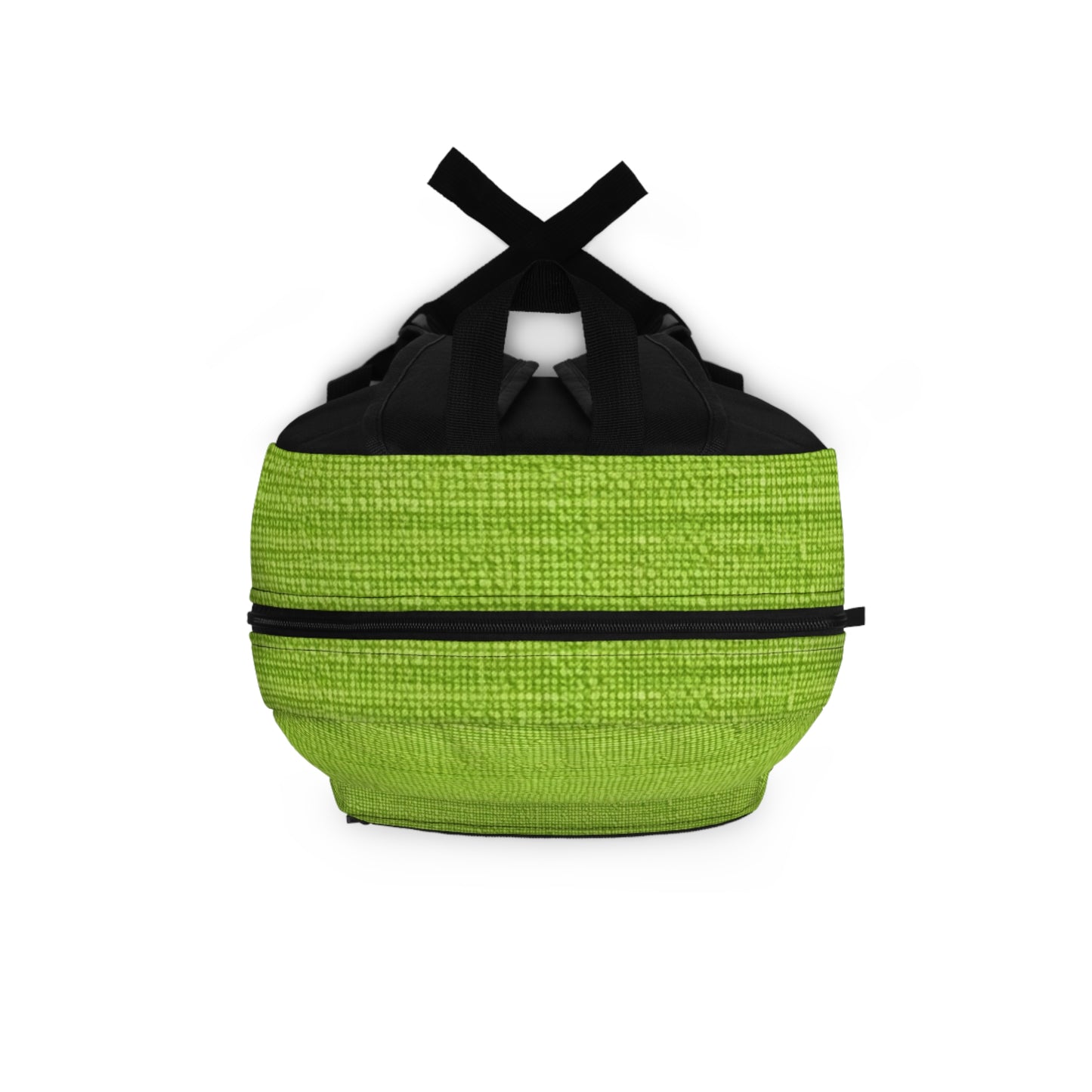 Lush Grass Neon Green: Denim-Inspired, Springtime Fabric Style - Backpack