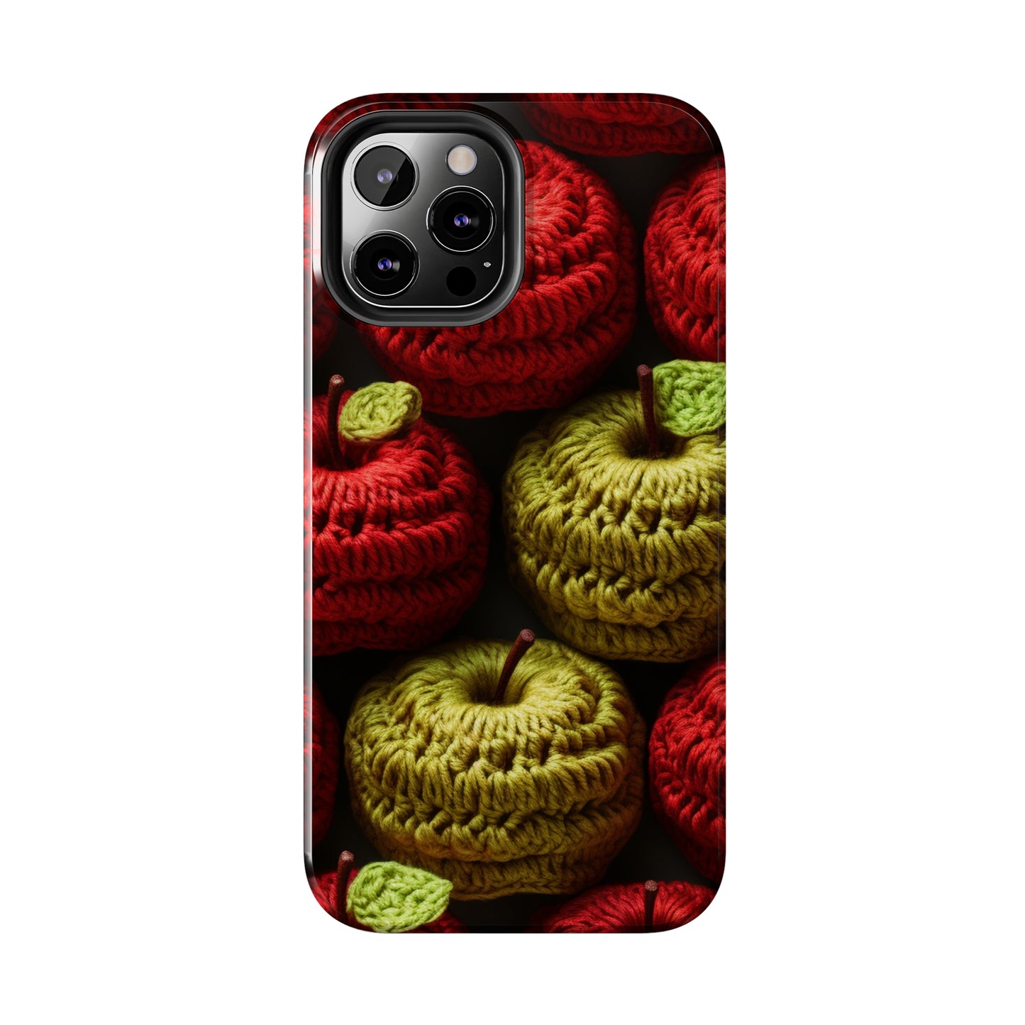 Crochet Apple Amigurumi - Big American Red Apples - Healthy Fruit Snack Design - Tough Phone Cases