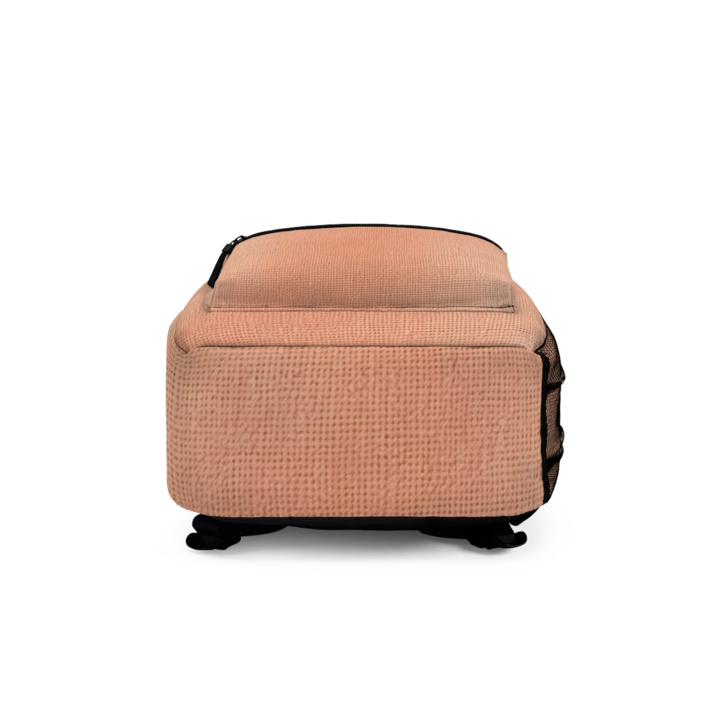 Soft Pink-Orange Peach: Denim-Inspired, Lush Fabric - Backpack