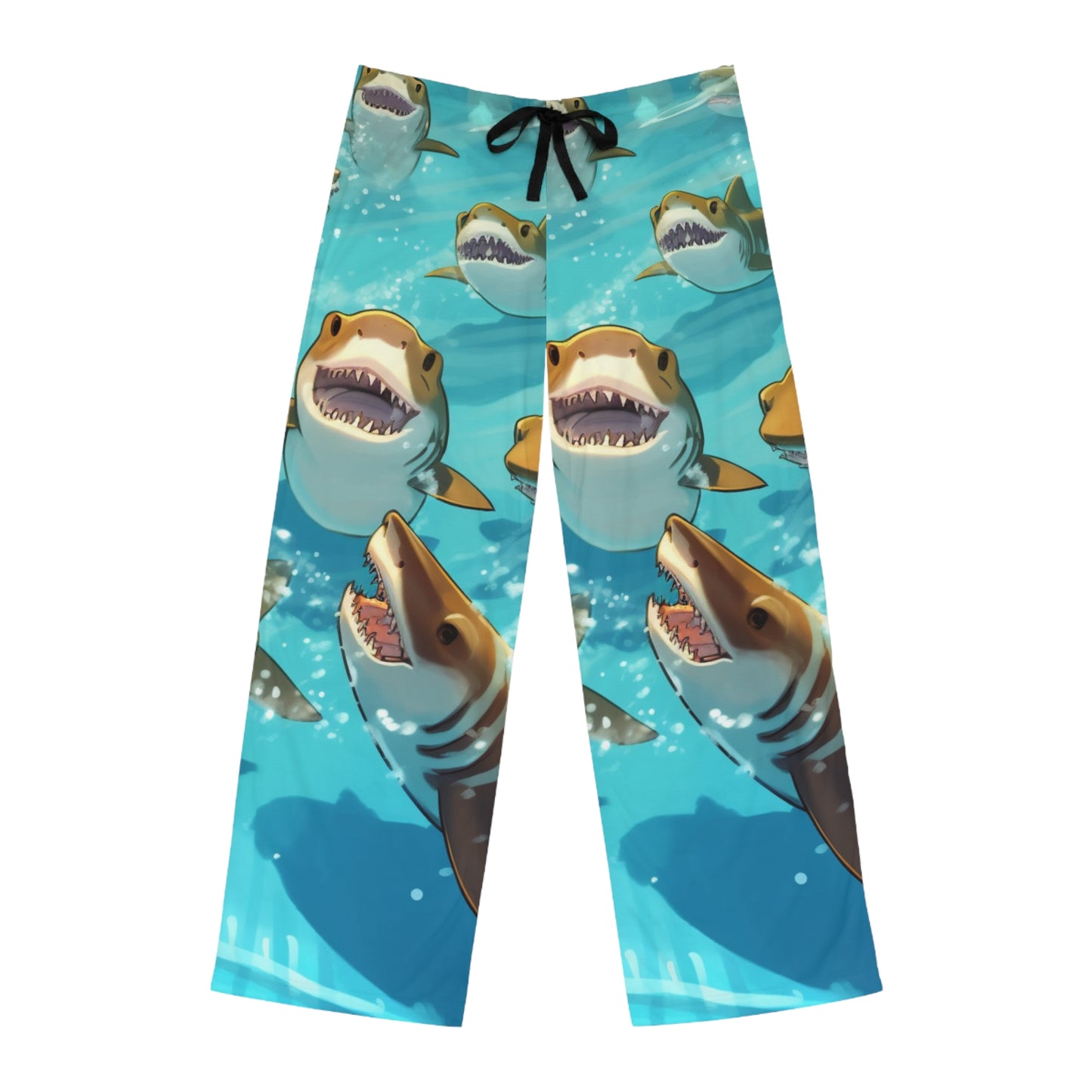 Tiburón tigre: fauna marina oceánica - Submarino - Pantalones de pijama para hombre (AOP) 