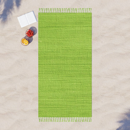 Lush Grass Neon Green: Denim-Inspired, Springtime Fabric Style - Boho Beach Cloth