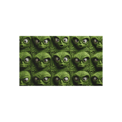 Alien Granny Square Crochet - Galacitc Space Sci fi Fantasy Theme - Outdoor Rug