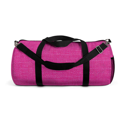 Hot Neon Pink Doll Like: Denim-Inspired, Bold & Bright Fabric - Duffel Bag