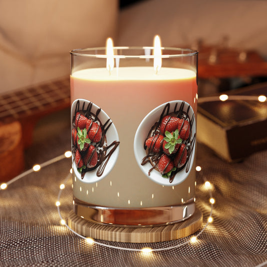Strawberry Chocolate Trend - What You Won't Do for Love, Gifts, Scented Candle - Full Glass, 11oz