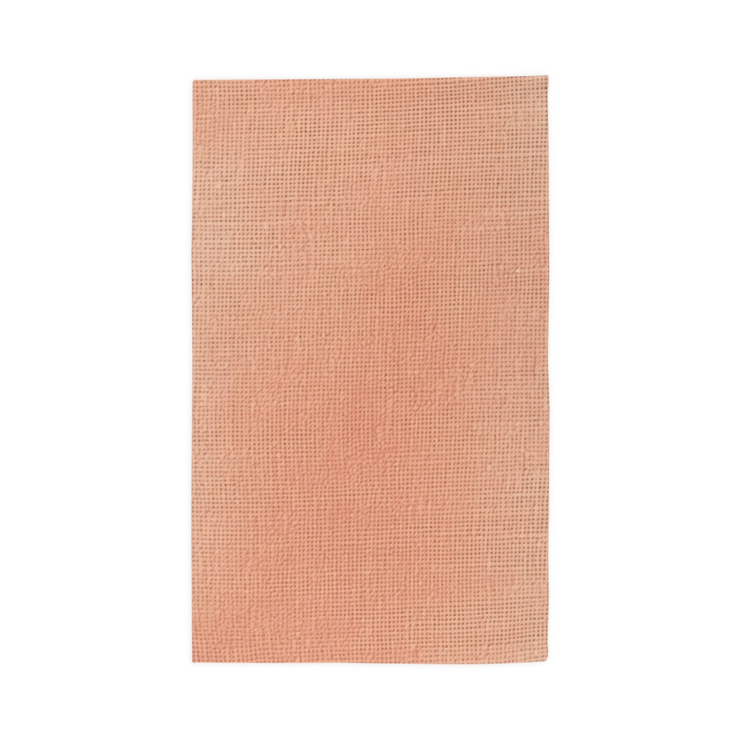 Soft Pink-Orange Peach: Denim-Inspired, Lush Fabric - Dobby Rug