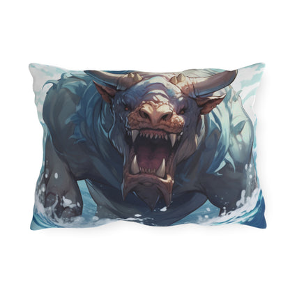 Bull Shark Fusion: Water Fantasy - Hybrid Ocean Marine Animal - Outdoor Pillows