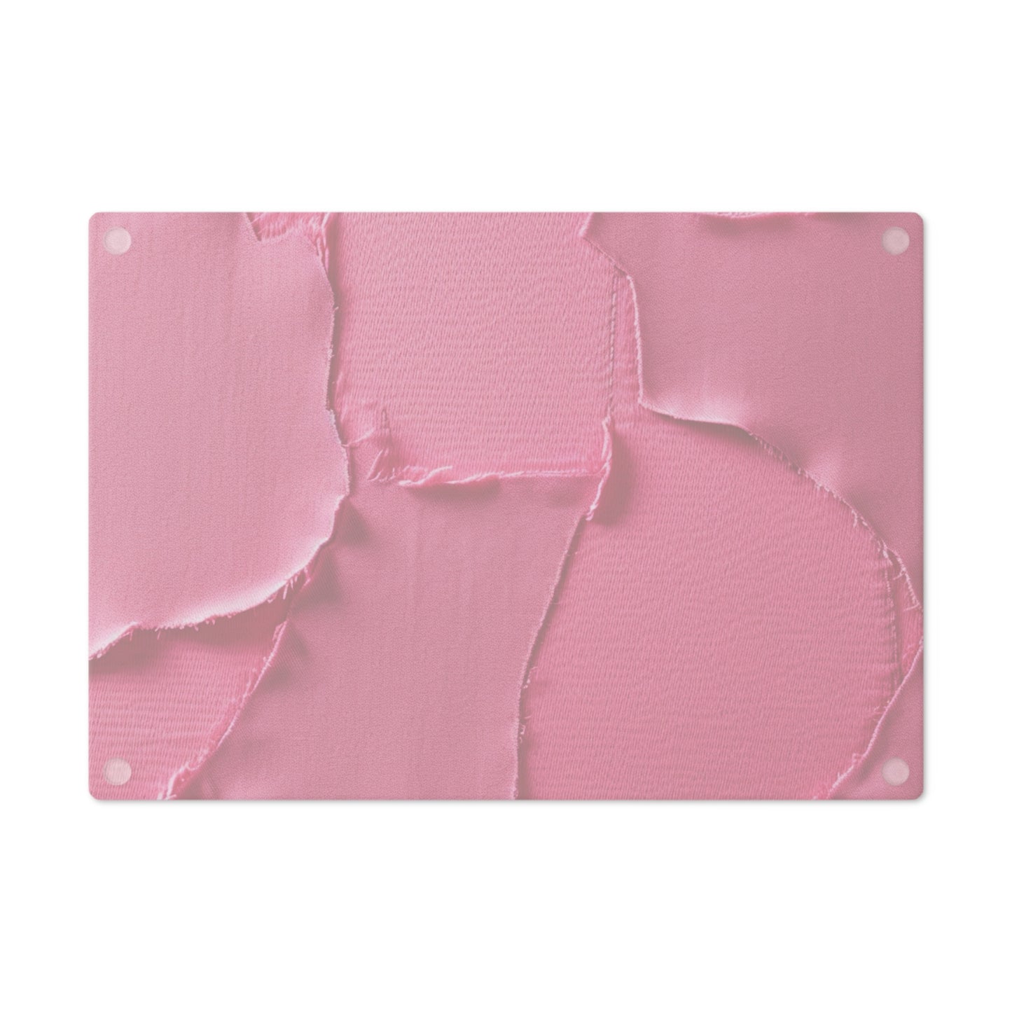 Distressed Neon Pink: Edgy, Ripped Denim-Inspired Doll Fabric - Cutting Board