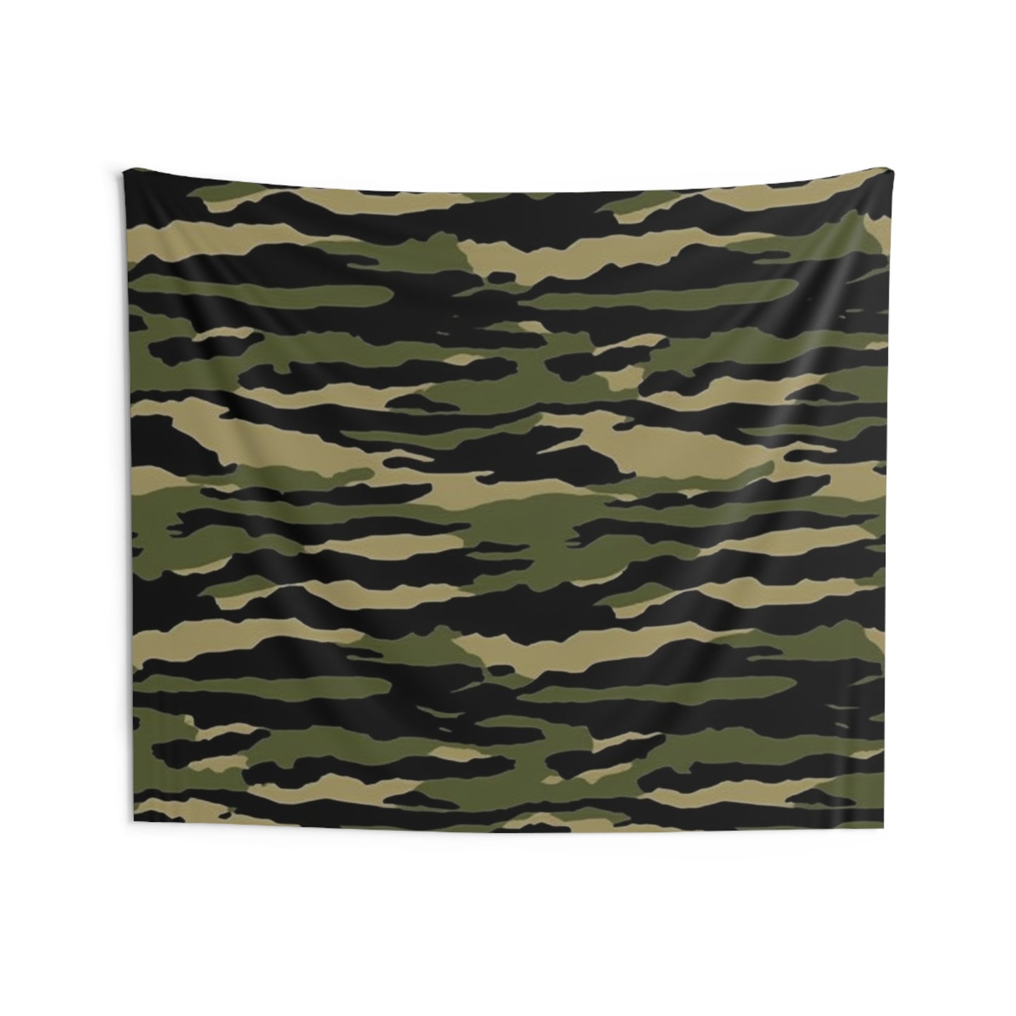 Tiger Stripe Camouflage: Military Style - Indoor Wall Tapestries