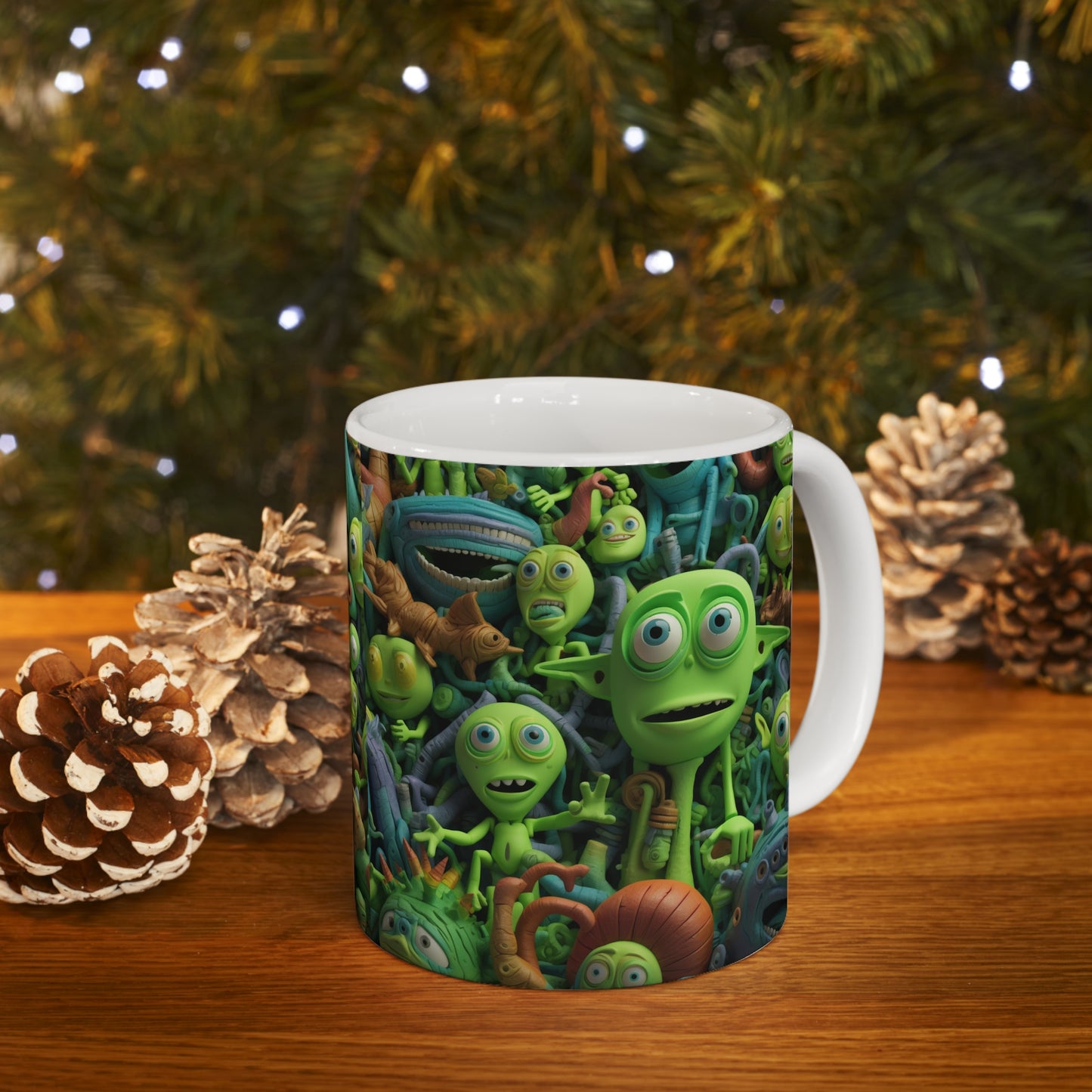 Toy Alien Story Space Character Galactic UFO Anime Cartoon - Taza de cerámica 11oz