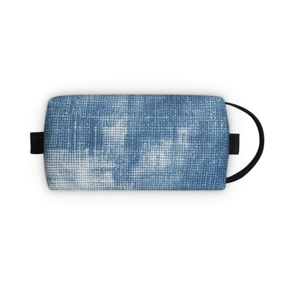 Faded Blue Washed-Out: Denim-Inspired, Style Fabric - Toiletry Bag