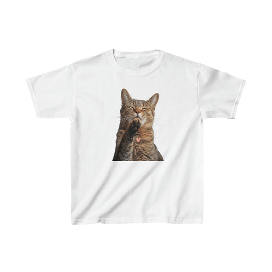 Cat Language I Love You, Kitten Gift, Kids Heavy Cotton™ Tee