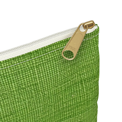 Estilo vaquero verde oliva: tela texturizada y sin costuras - Bolsa para accesorios 