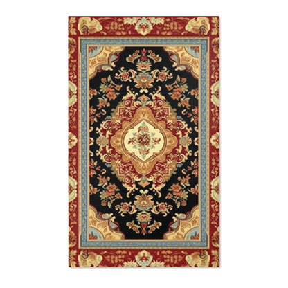 Exquisite Traditional Oriental Area Rug, Red, Multiple Sizes, Hemmed Edges