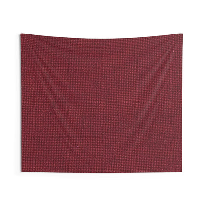 Seamless Texture - Maroon/Burgundy Denim-Inspired Fabric - Indoor Wall Tapestries