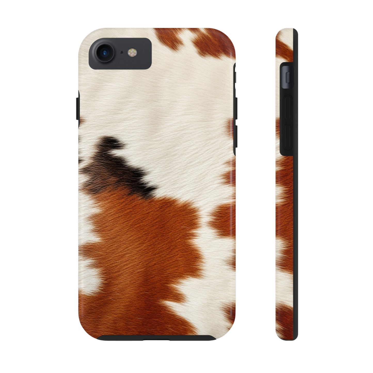 Hair Cowhide Leather Natural Design Durable Rugged Style - Tough Phone Cases