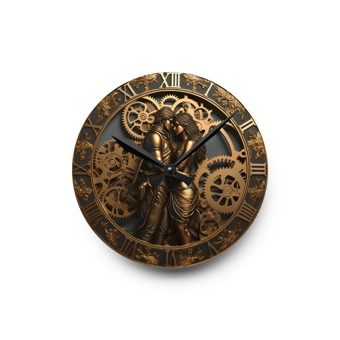 Wedding Steampunk Marriage Design, Acrylic Wall Clock