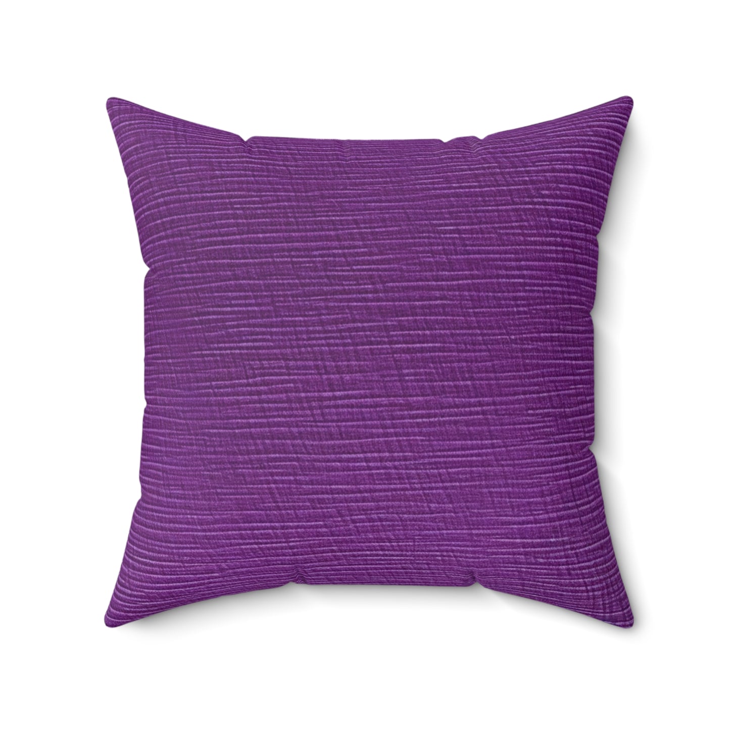 Violet/Plum/Purple: Denim-Inspired Luxurious Fabric - Spun Polyester Square Pillow