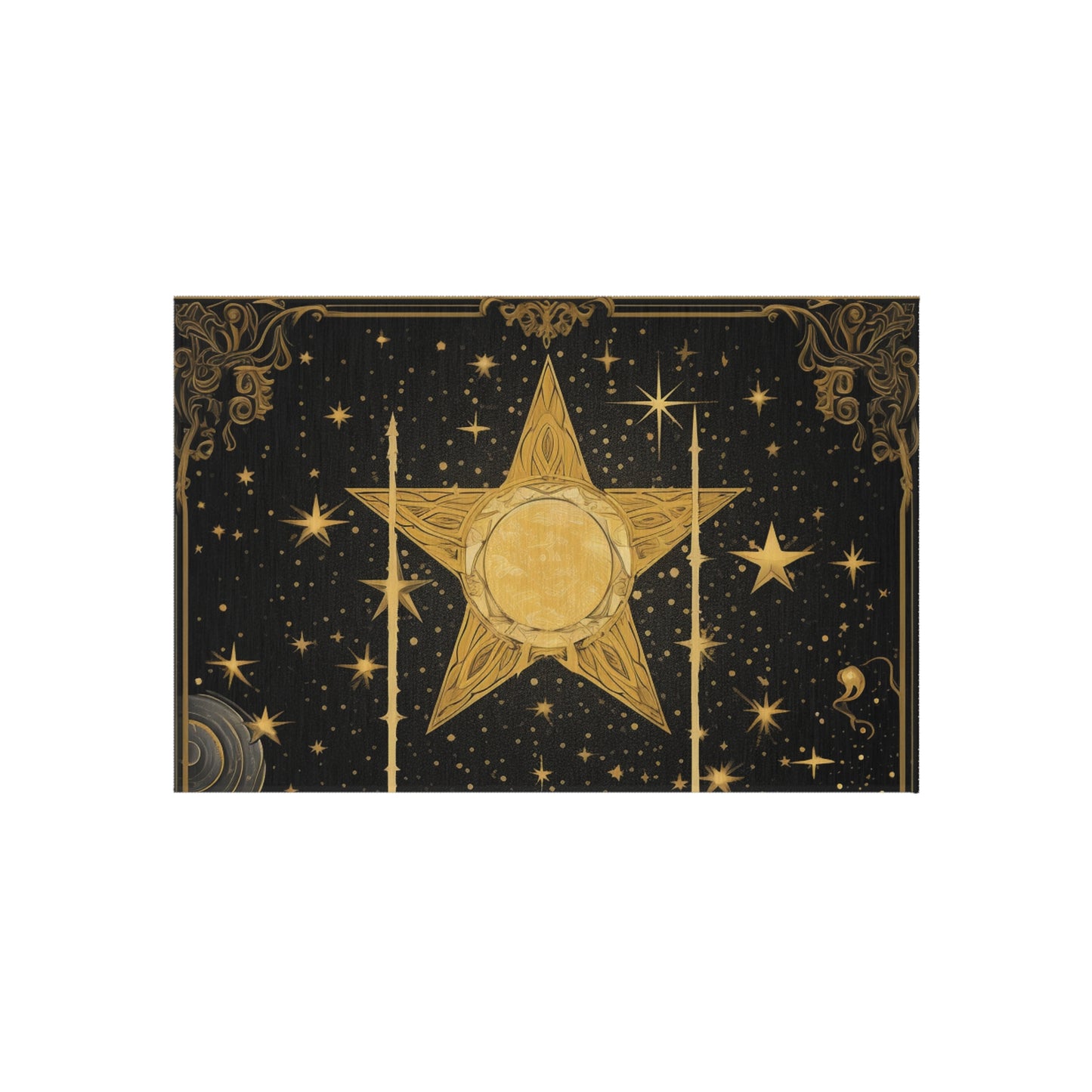 The Star Tarot Card - Symbol of Faith and Optimism - Outdoor Rug